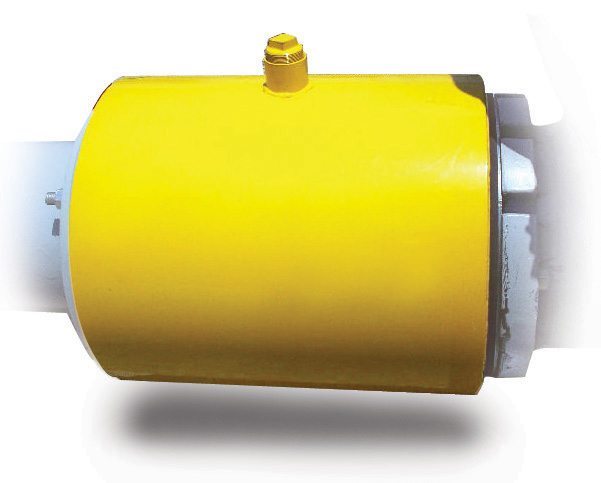 Jacketed In-Line Flanged Rubber Check Valve